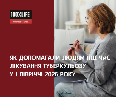Підтримка в цифрах: як допомагали людям під час лікування туберкульозу у І півріччі 2026 року